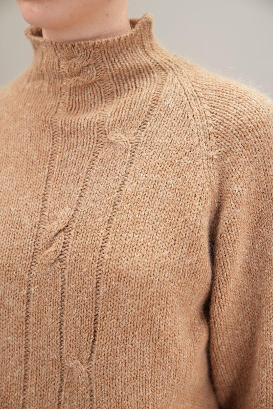 Luxuriöser Camelhaar Strickpullover Von Andre Maurice | Vintage, 90Er Jahre Größe M Frauen Weicher Rollkragenpullover Mischung Aus Kamelhaar Und von Vabrix