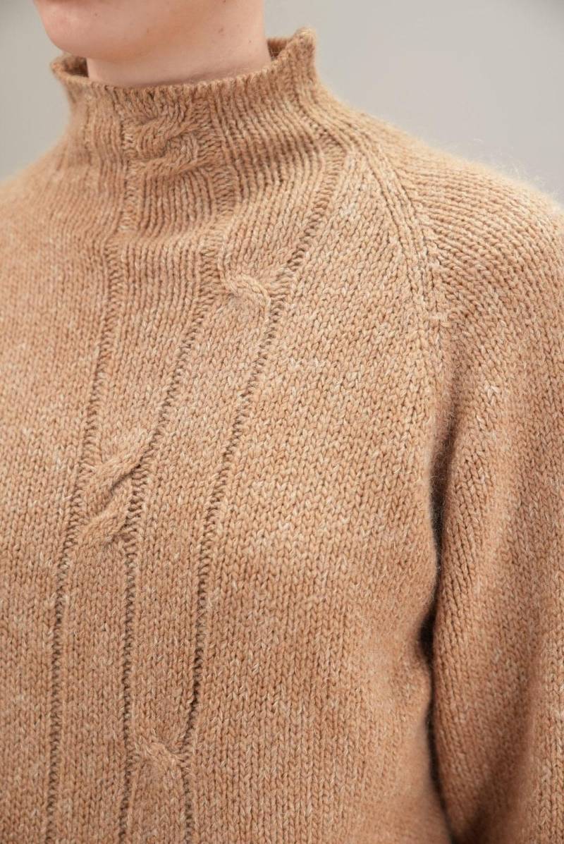 Luxuriöser Camelhaar Strickpullover Von Andre Maurice | Vintage, 90Er Jahre Größe M Frauen Weicher Rollkragenpullover Mischung Aus Kamelhaar Und von Vabrix