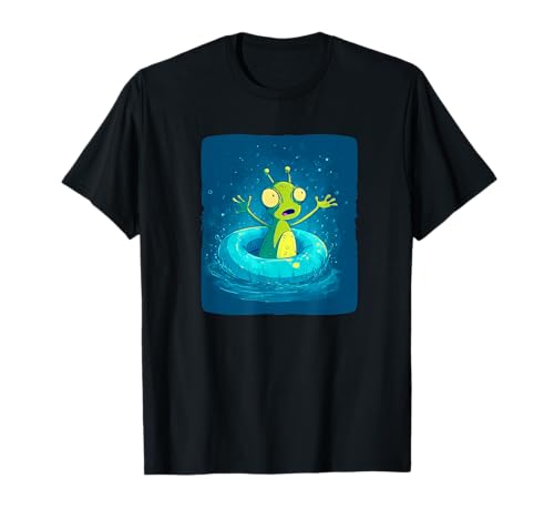 Tolles Pool-Ring-Alien-Kostüm für Jungen und Mädchen T-Shirt von Vacation Alien Outfit