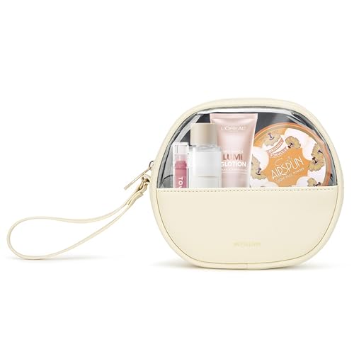 Vacfulliven Transparente Make-up-Tasche, Reise-Kosmetiktasche, transparenter Kulturbeutel mit Reißverschluss, tragbarer Make-up-Organizer, Reisen, kompakte Autotasche für wichtige Dinge, von Vacfulliven