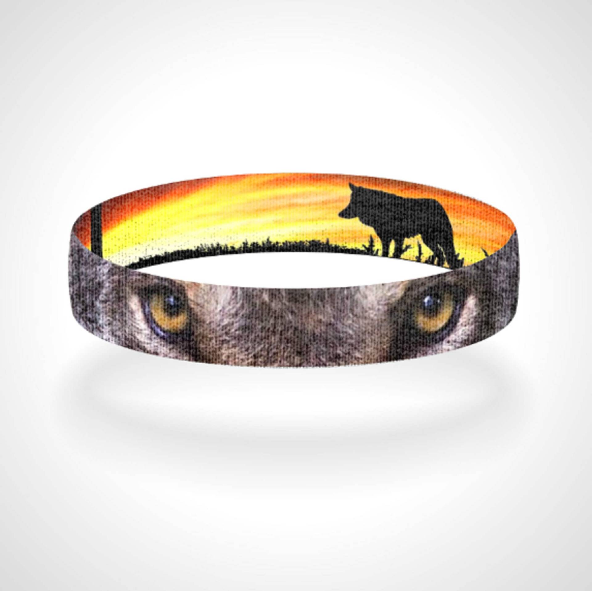Reversible Save The Wolves Wolf Eyes & Sunset Wristband Armband Erlös Gespendet An Das International Center von VaderCompany