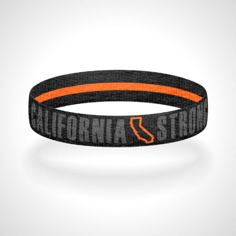 Wählen Sie Ihren Zustand - Blackout Dünne Orange Linie Starke Wendbare Armband Zeigt Unterstützung Für Such- Und Rettungspersonal von VaderCompany