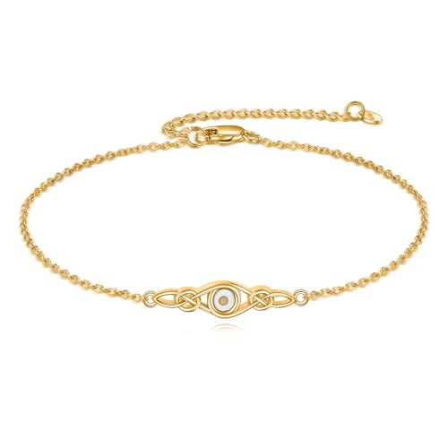 Vadmans Gold Senf Samen Armband für Damen 925 Sterling Silber Senf Samen Armband Glaube Schmuck Geschenke für Frauen Männer von Vadmans