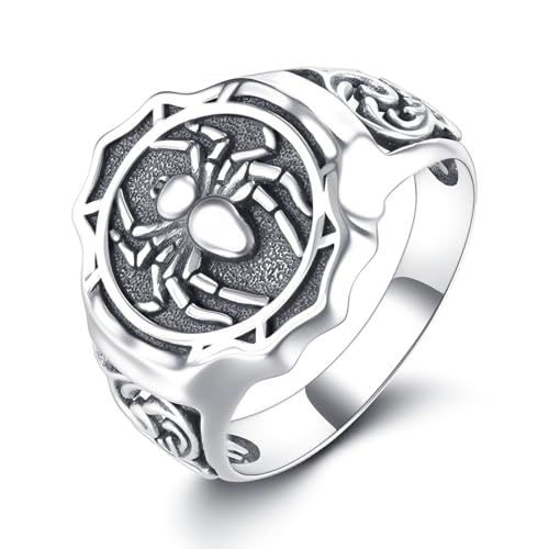 Vadmans Spinne Ring 925 Sterling Silber Spinne Breit Ring Schmuck Geschenke für Damen Herren von Vadmans