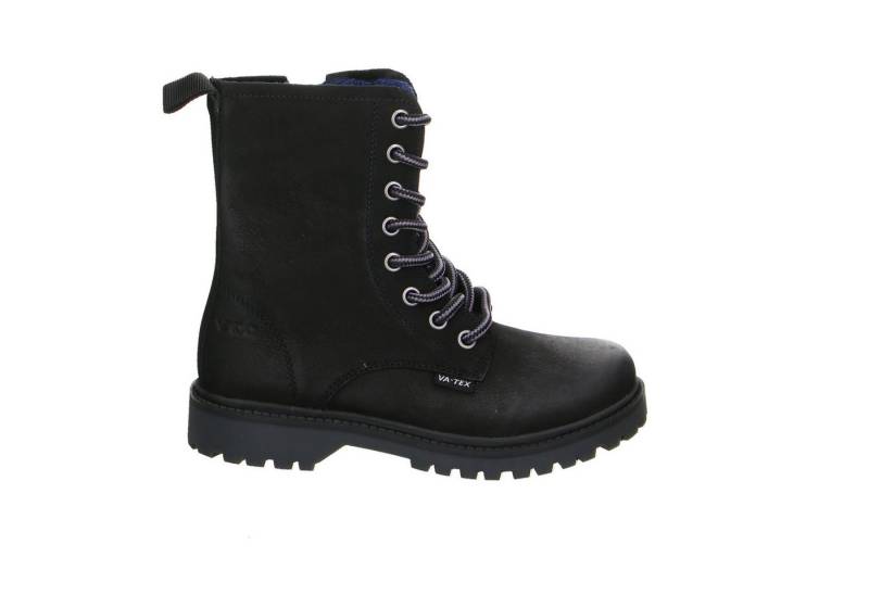 Vado Vado Lola Zipper Vatex Velour Schnürstiefel Winter Mädchen schwarz Winterstiefelette von Vado