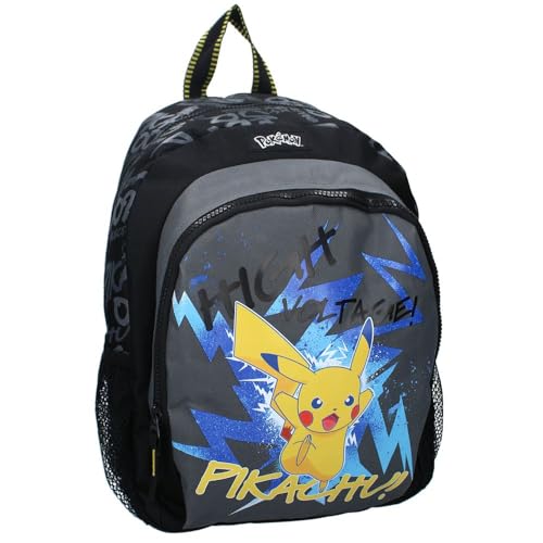 Vadobag Kinder Rucksack mit Vortasche | Pokemon | 36 x 27 x 14 cm | Tasche von Vadobag