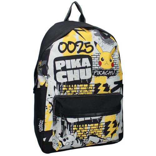 Vadobag Kinder Rucksack mit Vortasche | Pokemon | 42 x 28 x 16 cm | Tasche von Vadobag