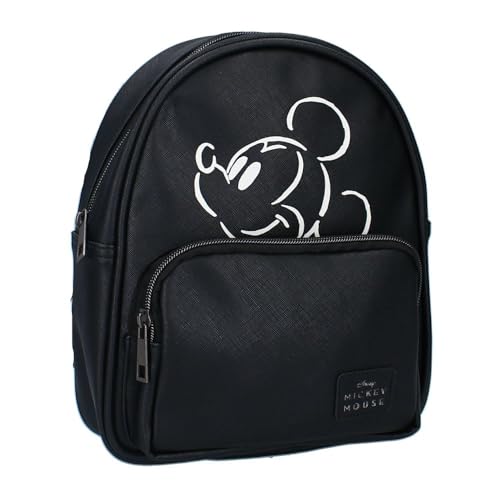 Damen-Rucksack Klein | PU Leder | Disney Mickey Mouse | 26 x 22 x 8 cm von Vadobag