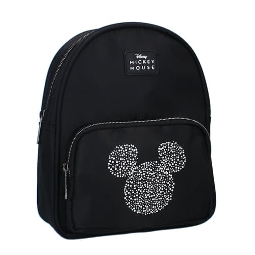 Damen-Rucksack Klein | schwarz | Disney Mickey Mouse | 26 x 22 x 8 cm von Vadobag