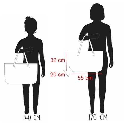 Vadobag Große Damen Shopping Bag Tasche Miffy | Kunstleder | Schultertasche von Vadobag