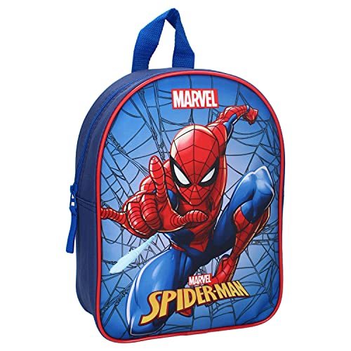 MARVEL AVENGERS SPIDER-MAN Tangled Webs Spider-Man - Kids Backpack | School | Kindergarten - Color Dark Blue - dimensions 29x22x9cm von Vadobag