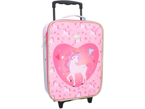 Vadobag Einhorn Trolley Koffer 12 L Kindertrolley Handgepäck Trolly Mädchen ab 2 3 Jahre von Vadobag
