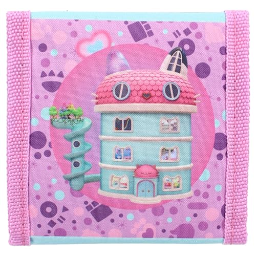 Vadobag Geldbörse Gabby's Dollhouse Unlimited Adventure 10x10x1 cm - Kind, Unisex, Pink, Cartoon, Kunstleder, 3 Fächer, Reißverschluss von Vadobag