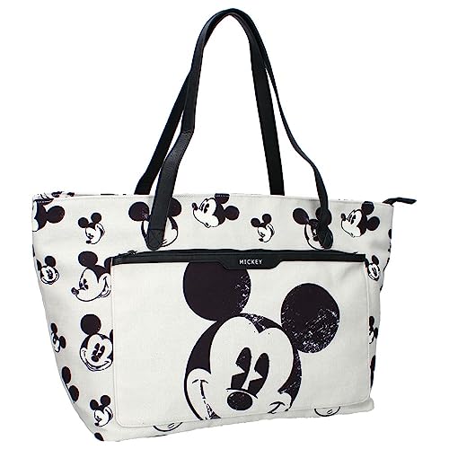 Große Damen Shopping Bag Tasche mit Fronttasche | Disney Mickey Mouse von Vadobag