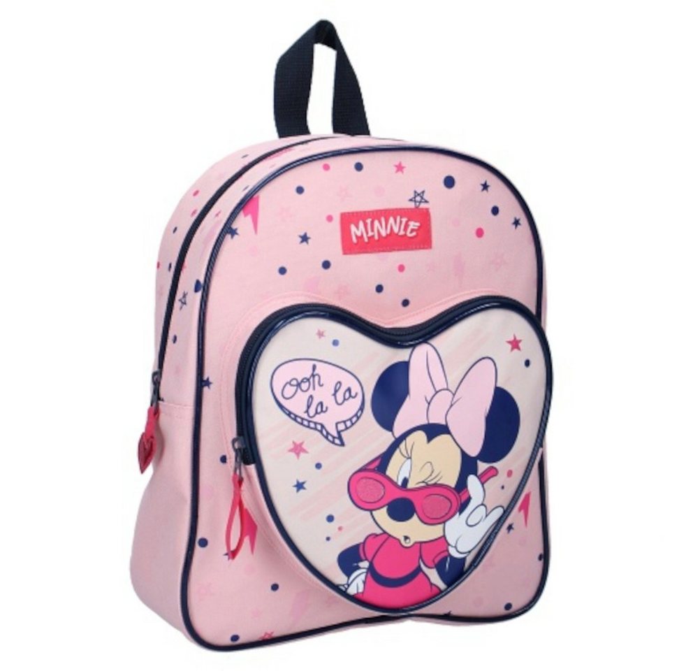 Vadobag Kinderrucksack Minnie Maus Kinder Rucksack 30 cm Kindergarten Tasche Mouse Mädchen, Herz-Form von Vadobag