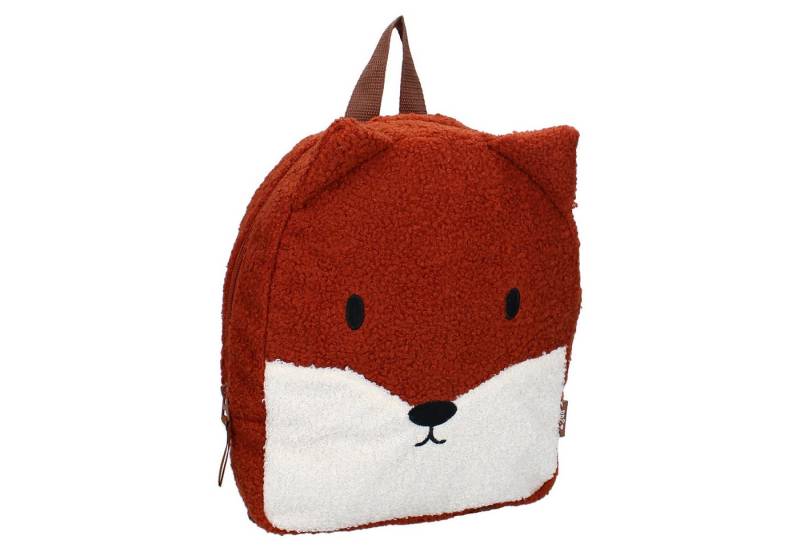 Vadobag Kinderrucksack Prêt Rucksack Kinder – Forest Fables Fuchs-Rucksack mit Teddy-Stoff von Vadobag