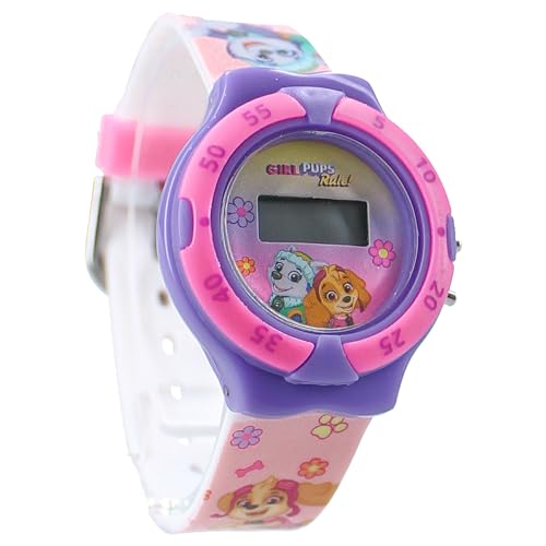 Vadobag PAW Patrol – Skye und Everest – Kids Time – Digitale Armbanduhr für Kinder – Farbe Rosa von Vadobag