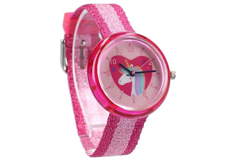 Vadobag Quarzuhr Prêt Kids Time! Kinderuhr – Einhorn-Design, Glitzer-Armband von Vadobag