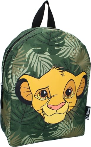 Vadobag Rucksack König der Löwen – Simba Style Icons – von Disney The Lion King – Rucksack für Kinder | Schule | Kindergarten – Farbe Grün – Maße 31 x 23 x 9 cm, mehrfarbig, Einheitsgröße von Vadobag