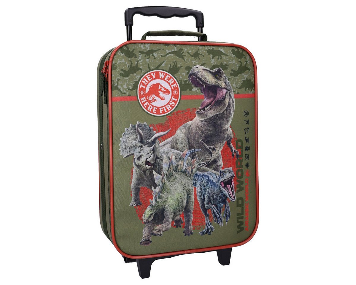 Vadobag Trolley Jurassic World Kinder Trolley Koffer – Made To Roll Reisekoffer von Vadobag