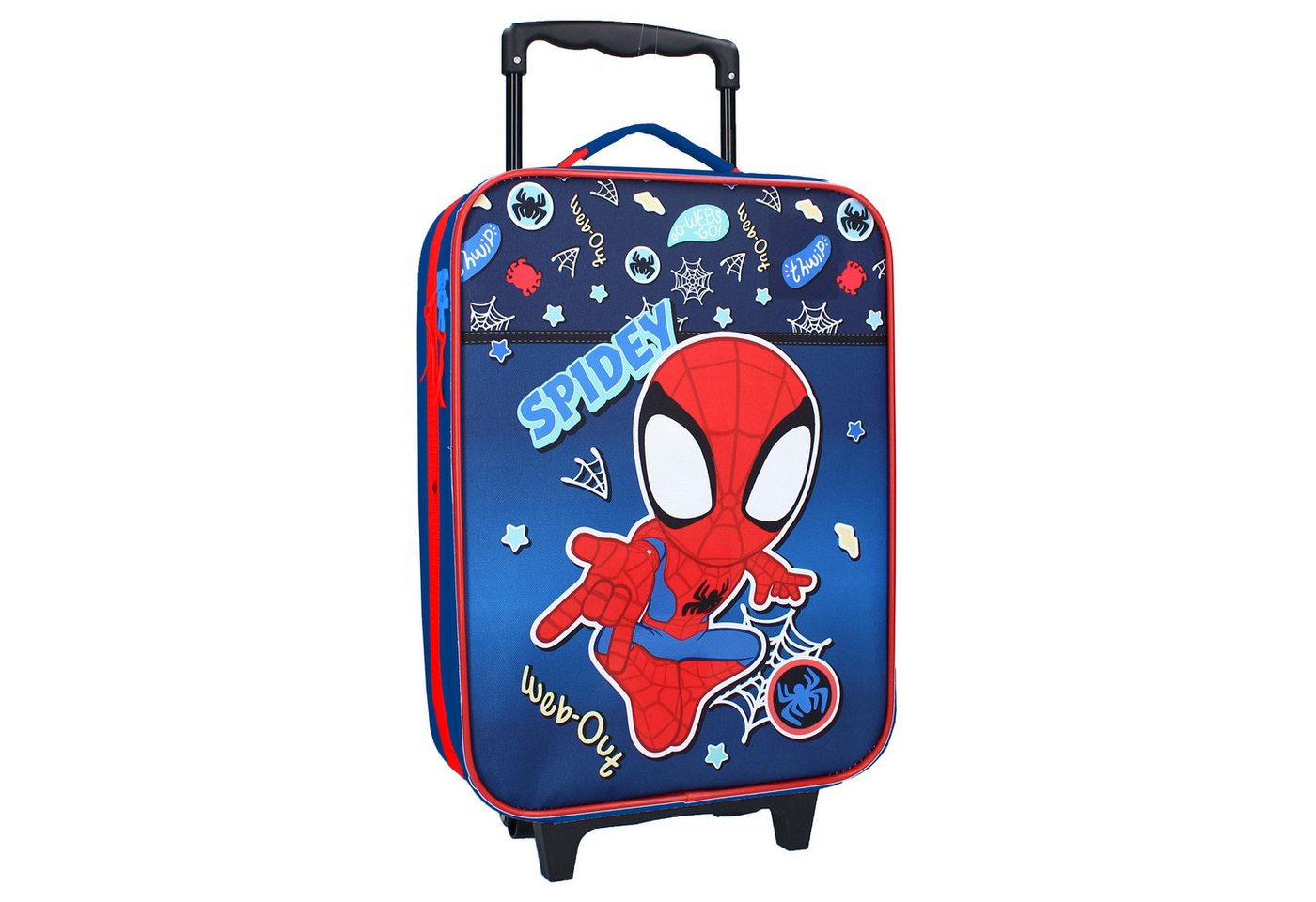 Vadobag Trolley Marvel Spidey Kinder Koffer – Made To Roll Reisekoffer 49x31x14 cm von Vadobag