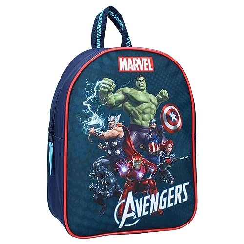 Avengers Marvel Kinder Rucksack, Blau, 29x22x9 cm von Vadobag