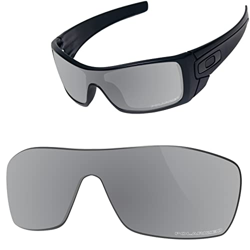 Vaep Polycarbonat Ersatzgläser für Oakley Batwolf OO9101 - Silber Titan POLARISIERT von Vaep