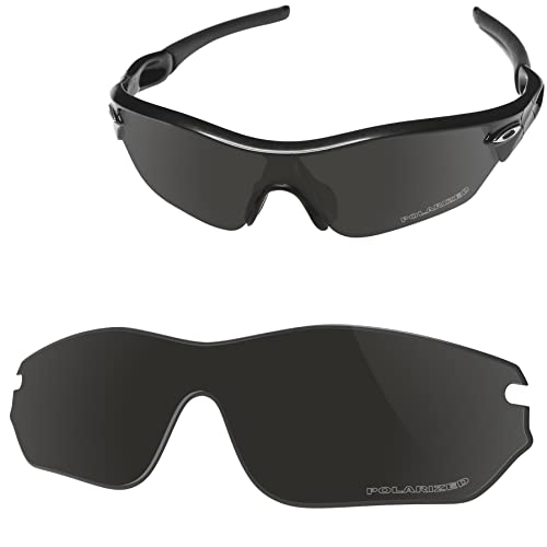 Vaep Polycarbonat Ersatzgläser für Oakley Radar Edge OO9184 - Pechschwarz POLARISIERT von Vaep