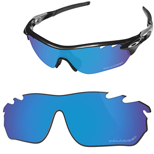 Vaep Polycarbonat Ersatzgläser für Oakley RadarLock Edge Vented OO9183 - Eisblau POLARISIERT von Vaep