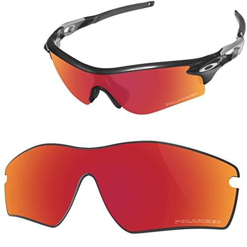 Vaep Polycarbonat Ersatzgläser für Oakley RadarLock Path OO9181 - Ziegelrot POLARISIERT von Vaep