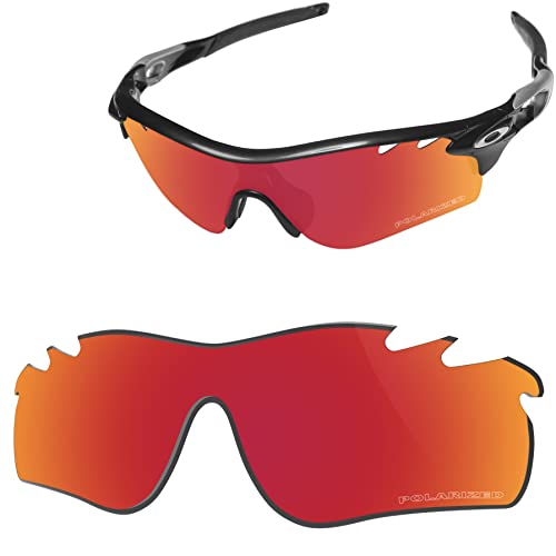 Vaep Polycarbonat Ersatzgläser für Oakley RadarLock Path Vented OO9206 - Ziegelrot POLARISIERT von Vaep