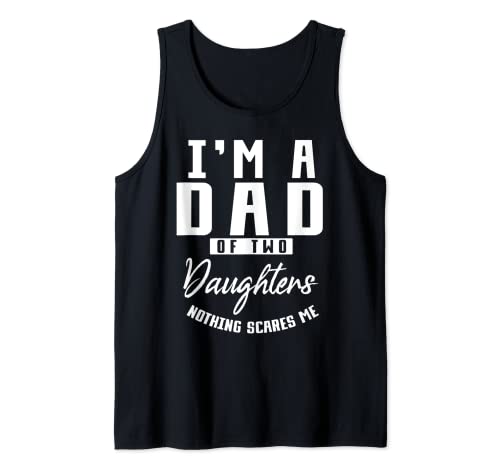 Herren Papa von zwei Töchtern Familie Vatertag Lustiges Vater Tank Top Herren Papa von zwei Töchtern Familie Vatertag Lustiges Vater Tank Top von Väter Herren Vatertag Geschenk