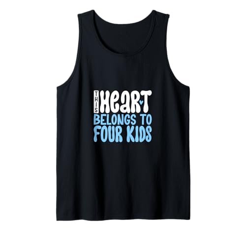 Ich liebe meine vier Kinder Tank Top von Väter mit Kindern Designs