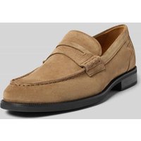 Vagabond Loafers mit Label-Detail Modell 'MARIO' in Beige, Größe 41 von Vagabond