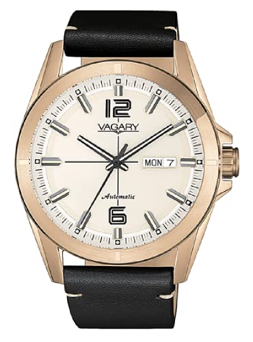 Vagary Uhren gehuse Stahl Farbe rosgold, lederarmband automatco IX3-025-10 Vagary Uhren gehuse Stahl Farbe rosgold, lederarmband automatco IX3-025-10 von CITIZEN