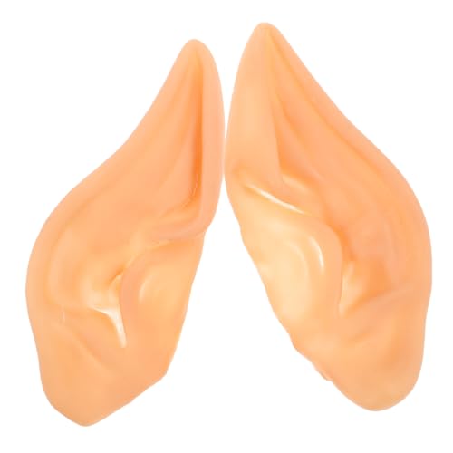 Vaguelly 1 Paar Realistische Elfenohren für Cosplay Spitzohren Kostümzubehör für Erwachsene Halloween Vampirohren Feenohren für Familienfeiern Aufwendige Details von Vaguelly