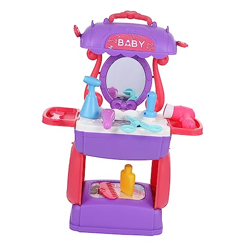 Vaguelly 1 Satz Friseur-simulationstool Vorgeben Friseurspielzeug Bausatz Lernspielzeug Für Haarstyling- Für Kinderspielzeug Friseur-kit Für Plastik von Vaguelly