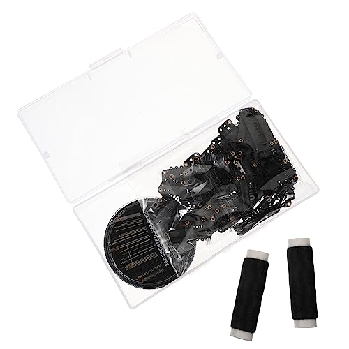 Vaguelly 1 Set Perückenbefestigungszubehör Extensions Brautjungfern Perückenclips Braune Perücken Haarverlängerungsnadel Gerade Perücke Haarclips Für Die Perückenherstellung Frauen von Vaguelly