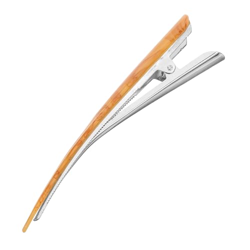 Vaguelly Vintage Acetat Haarklammer Entenschnabelclip für Damen Eleganter Haarclip für Hochzeiten Retro Haaraccessoire Glänzender Alligator Clip für Dickes Haar von Vaguelly