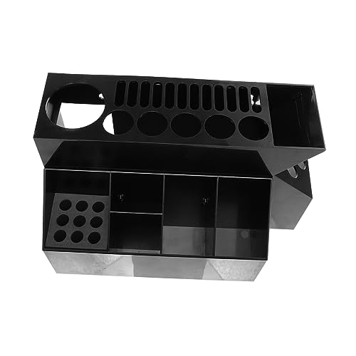 Vaguelly Friseurwerkzeug Halter Rutschfester Organizer für Scheren und Kämme Abnehmbar Schwarz für Salon und von Vaguelly