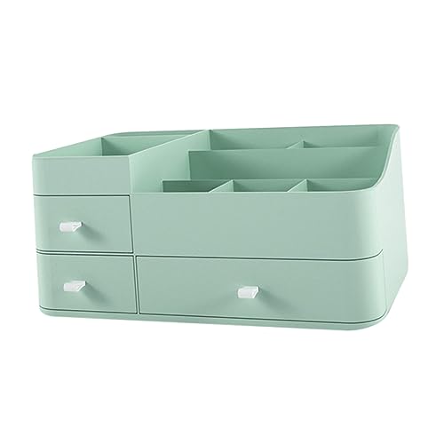 Vaguelly 1 Stück Schachtel Desktop-Make-up-Organizer schminke aufbewahrungen schmink aufbewahrungsboxen orgenizerboxen schminke Aufbewahrungsbox für Nagellack tischdeckenklammern Green von Vaguelly