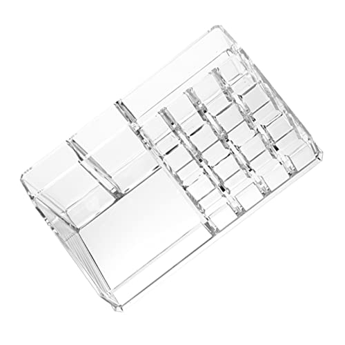 Vaguelly Kosmetik Organizer 1Stück Lippenstift Halter Transparenter Make Up Pinsel Aufbewahrungsregal für Toilettenartikel Leichtes Design für Zuhause und Reisen von Vaguelly