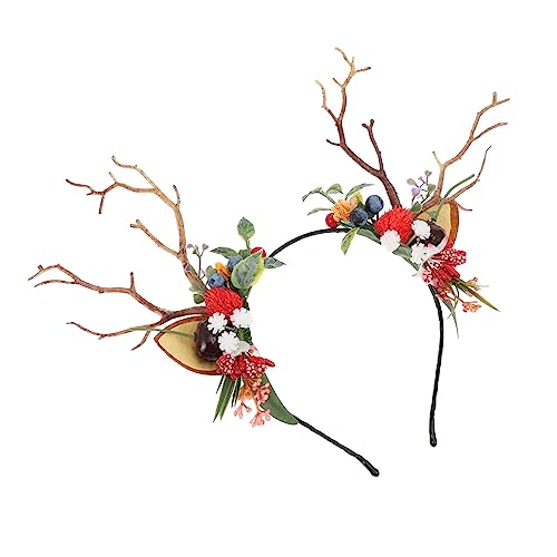 Vaguelly 1 Stück Weihnachts Elchgeweih Haarreif Party Zubehör für Erwachsene für Cosplay und Festliche Anlässe Haarschmuck für Weihnachten und Feiern von Vaguelly