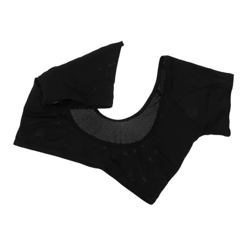Vaguelly 1 Stück Weste mit Schweißpolster BHs bewachen Arm Ärmel Sperre Unterarm Schweiß Pads underarm sweat pad Geburtstagsgeschenk für Frauen schweißabsorbierende Weste Baumwolle Black von Vaguelly