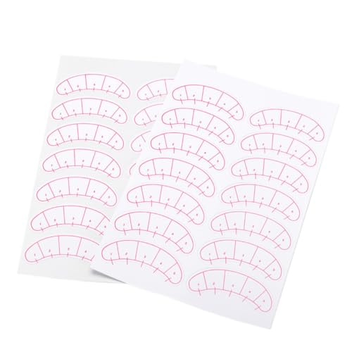 Vaguelly 10 Blatt Wimpernverlängerung Übungspads Wimpernverlängerungs Sticker Leicht Klebend für Präzises Implantieren und Sauberes Trennen Oberen und Unteren Wimpern Geeignet für Profis von Vaguelly
