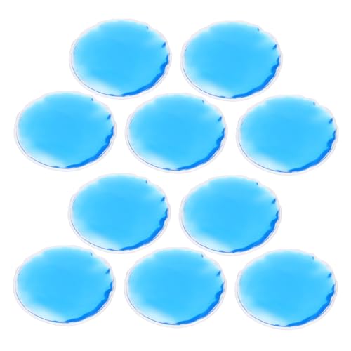 Vaguelly 10 Stück Augenmaske mit kalter Kompresse und heißer Kompresse Kühlende Augenmaske Kühlende Augenabdeckung Augenlid Ultra Patch Masken für kalte Augenflecken Augeneispads Gel Blue von Vaguelly