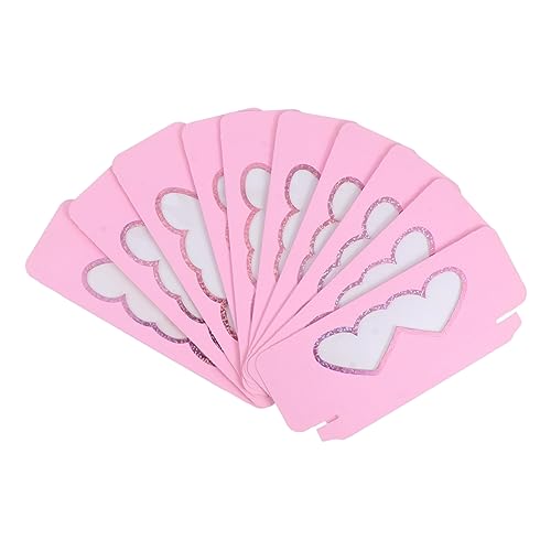 Vaguelly 10stücke Herzförmige Wimpernboxen Papier Leere Aufbewahrungsbox Für Falsche Wimpern Für Alltag Und Besondere Anlässe von Vaguelly