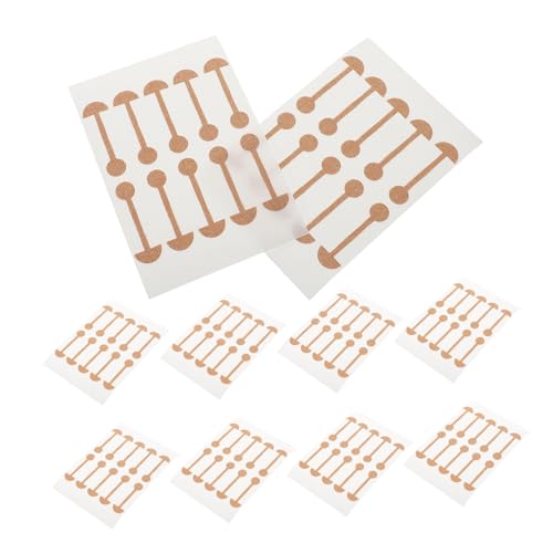 Vaguelly 10 Stück Praktische Selbstklebende Nasenstreifen, Elastische Nasenflügel-korrekturpflaster, Bequeme Nasenkontur-aufkleber von Vaguelly