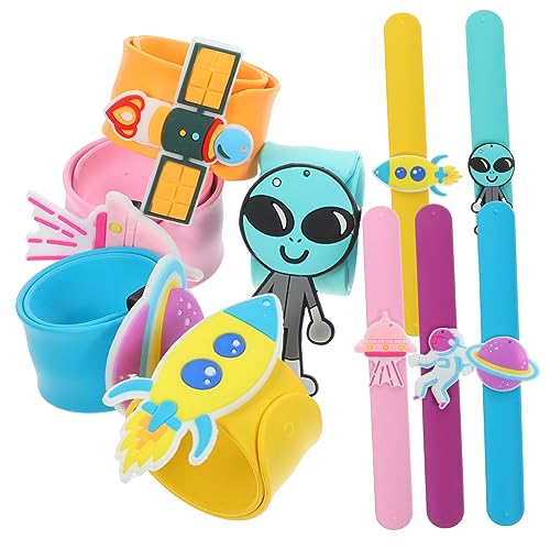 Vaguelly 10 Stück Silikonring Mädchen Slap Circle Armbänder Partygeschenk Slap Armbänder Handgelenk Lustiges Mädchen Slap Bands Für Kleinkinder Kieselgel Vaguelly 10 Stück Silikonring Mädchen Slap Circle Armbänder Partygeschenk Slap Armbänder Handgelenk Lustiges Mädchen Slap Bands Für Kleinkinder Kieselgel von Vaguelly