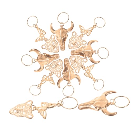 Vaguelly 10 Stück Teiliges Dreadlocks Schmuck aus Legierung mit Kuhkopf und Leopardenkopf Haarschmuck für Zöpfe und Flechtfrisuren Einfache Anwendung für Partys und Bühnenauftritte von Vaguelly